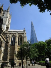 View from Cathedral garden where the smell of the street food waft in