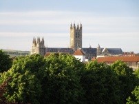 The view of th cathedral from Dane John Mound