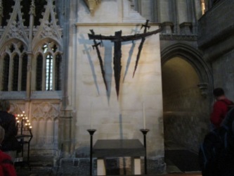 The place where Thomas died and where the Pope and the Archbishop of Canterbury prayed together